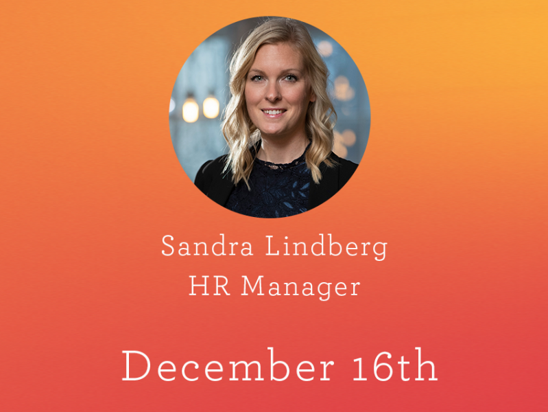 
                        Interview with Sandra Lindberg, HR Manager                    