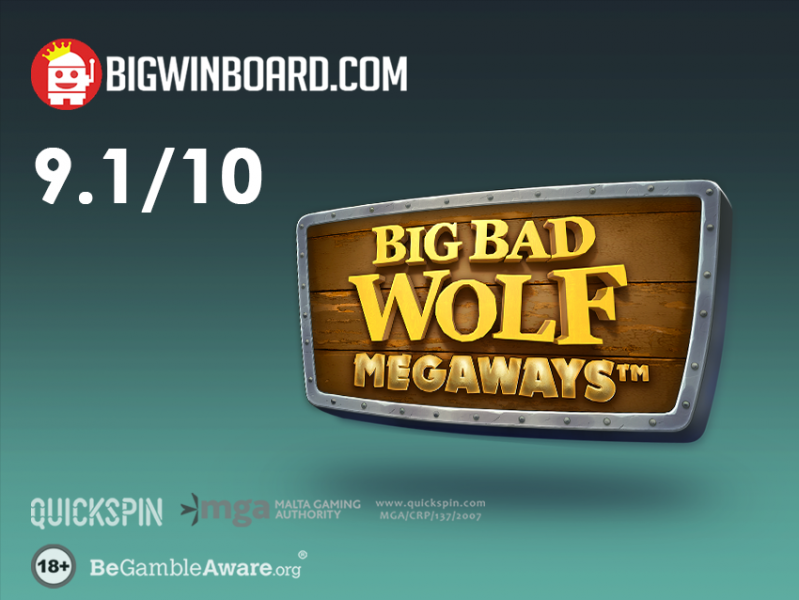
                        Big Bad Wolf Megaways got a 9,1/10 from Bigwinboard                    