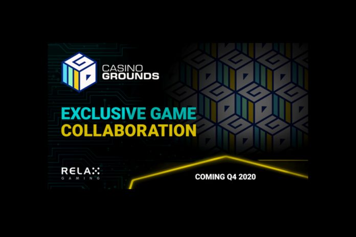 CasinoGrounds chooses Relax Gaming to bring slot vision to life