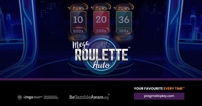 Pragmatic Play releases new Live Casino title, Auto Mega Roulette