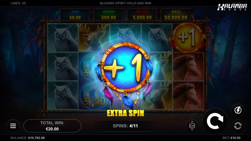 Blazing Spirit Hold and Win out now!