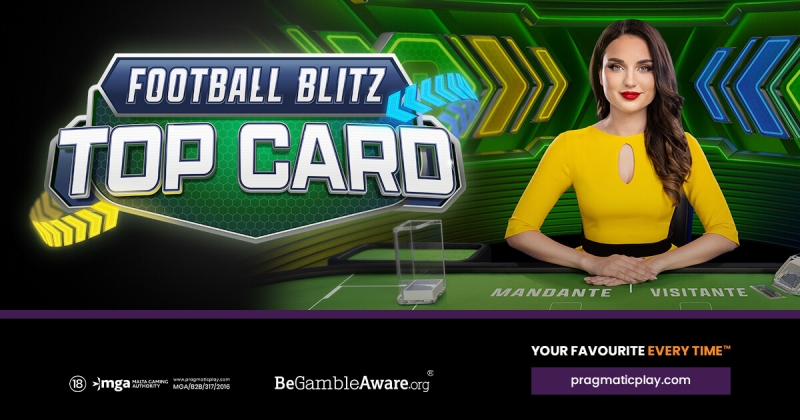 Pragmatic Play Releases Football Blitz Top Card Live Casino Game