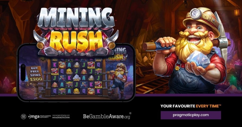 Pragmatic Play Unearths Tumbling Wins in the Mining Rush Slot