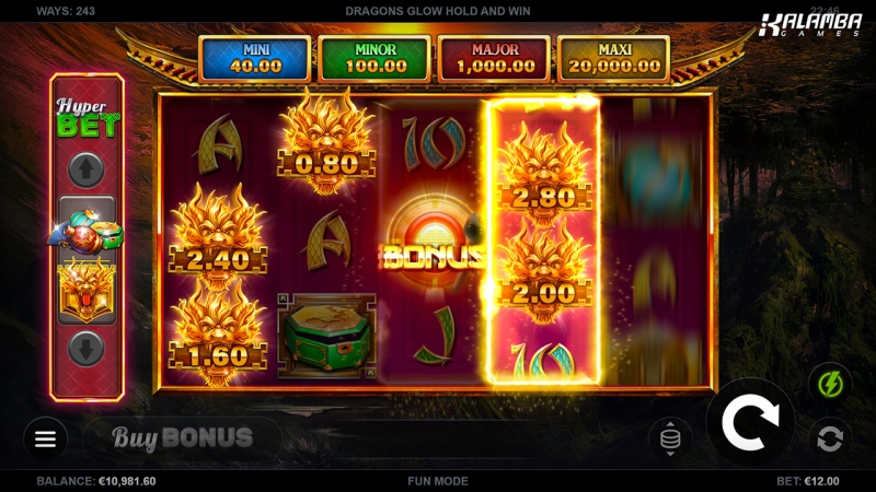 Dragons Glow Hold and Win out now!