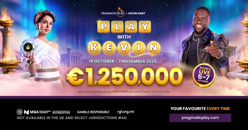Pragmatic Play Launches €1.25M Kevin Hart Promotion